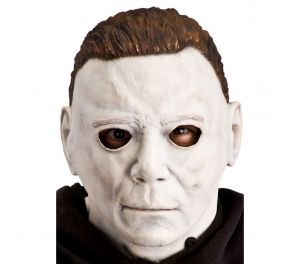 Michael Myers horror mask: white face an brown hair