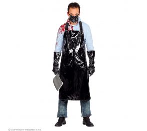 Horror butcher set: apron, face mask and gloves