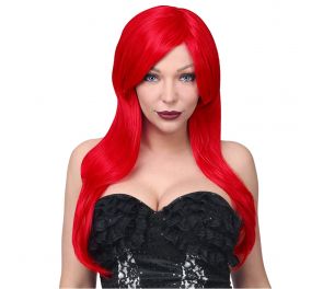 Long red wig Alicia of high quality