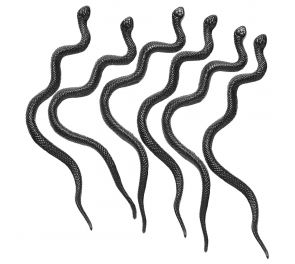 Black snakes, 12 pcs