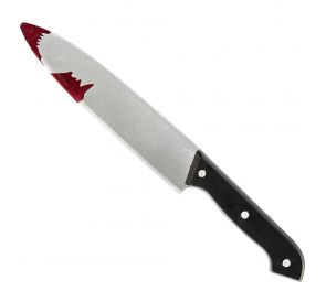 Bloody kitchen knife