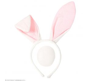 Bunny dress-up set: ear diadem and round tail