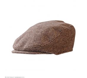 Ruskea flat cap -lippalakki