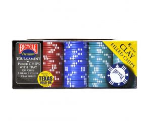 Bicycle® Premium Tournament Poker Chips -pelimerkit