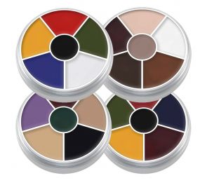 Cream Color Circle -maskeerausvoidepaletti, 4 eri mallia