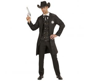 Sheriff's black costume for adults