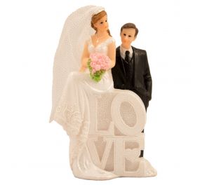 Wedding cake decoration LOVE