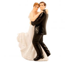 Wedding cake decoration, dancing couple