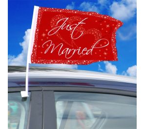 Just Married Flags, 2 pcs.