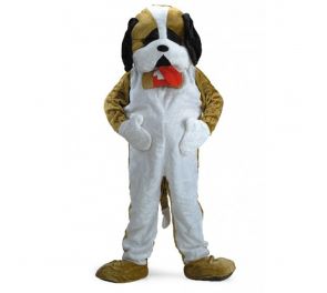 Soft dog costume St. Bernard dog