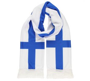 Scarf with Finnish flag