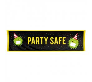 Party safe-seinälippu, korona