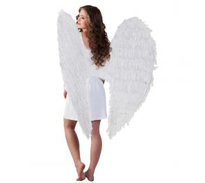 White jumbo feather wings