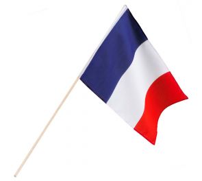 Ranskan lippu kepissä