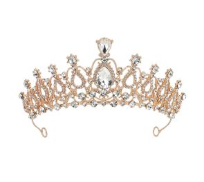 Ruusukullan värinen tiara