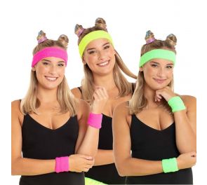 Neon sweatband set