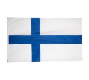 Sinivalkoinen suuri Suomen lippu