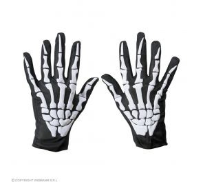 Horror skeleton gloves for adults