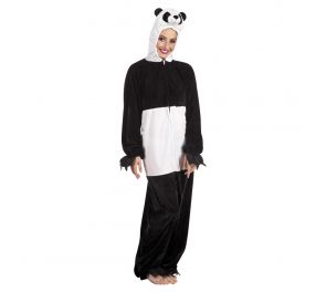 Panda costume in black and white for adults