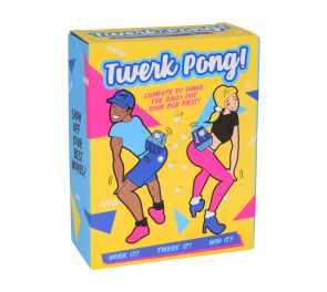 Twerk Pong pelin värikäs pahvilaatikko