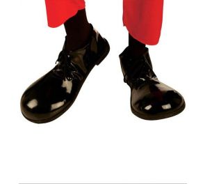 Clown shoes with rubber soles, black