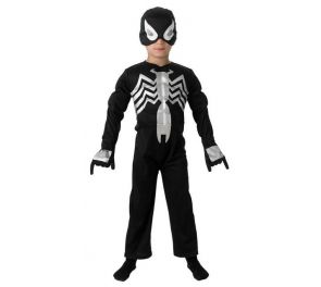 Spiderman-asu lapsille, musta
