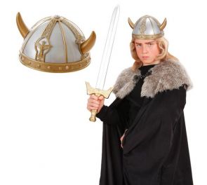 Viking helmet with small horns