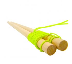 Traditional wooden hand sticks for diabolo + string