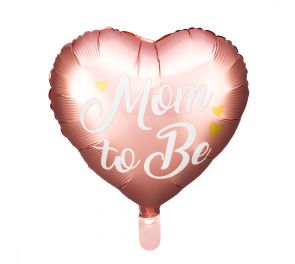 Vaaleanpunainen Mom to be-foliopallo