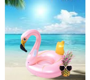 Vaaleanpunainen Flamingo Float