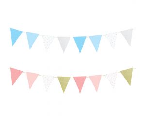 Hempeän sävyiset lippusiimat, missä pieniä tähtikuvioita