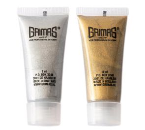 Grimas liquid make-up pearl kultainen tai hopea tuubi
