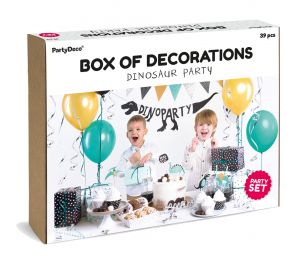 Dinosaur decoration set for kids' parties