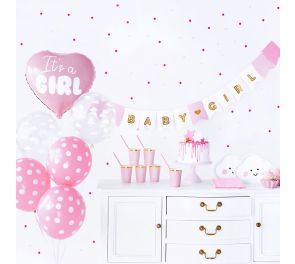 Baby shower decoration set, girl