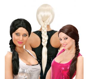 Lara XTPRO wig with one long plait, three colors