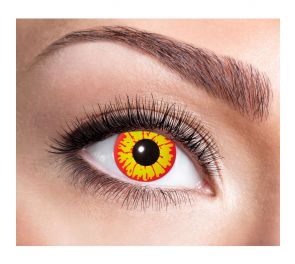 Contact lenses Orc, yellow-red