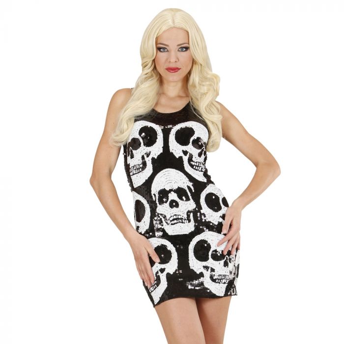 Pääkallo mekko halloweeniin punanaamio.fi Pääkallo mekko | Pahis.fi