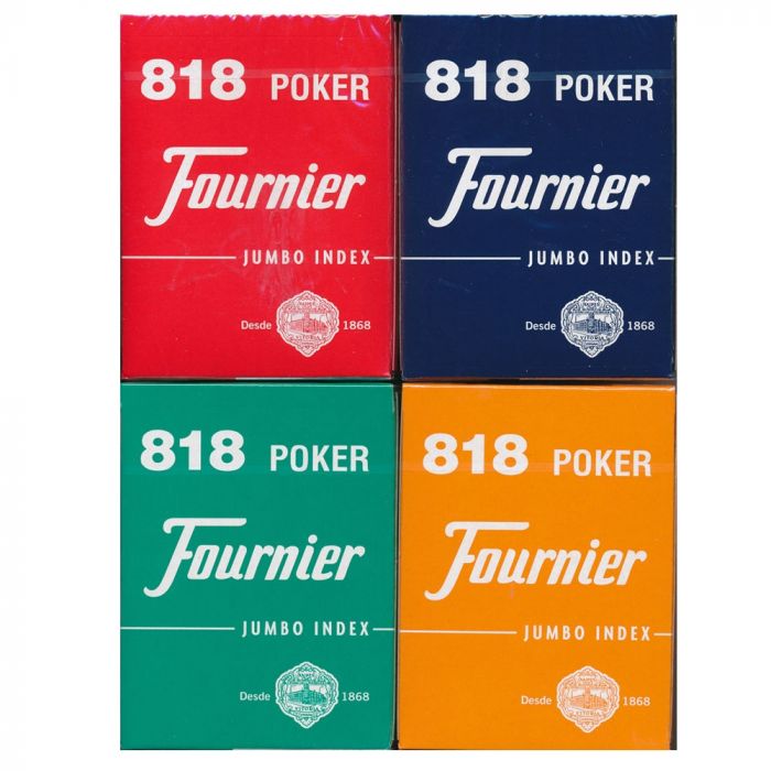 Fournier Poker 818 Jumbo Index Premium Cards Red 