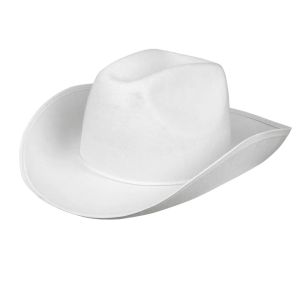 Valkoinen, huopainen stetson-hattu