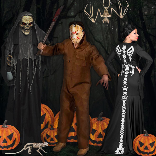 Laaja valikoima erilaisia Halloween-tuotteita
