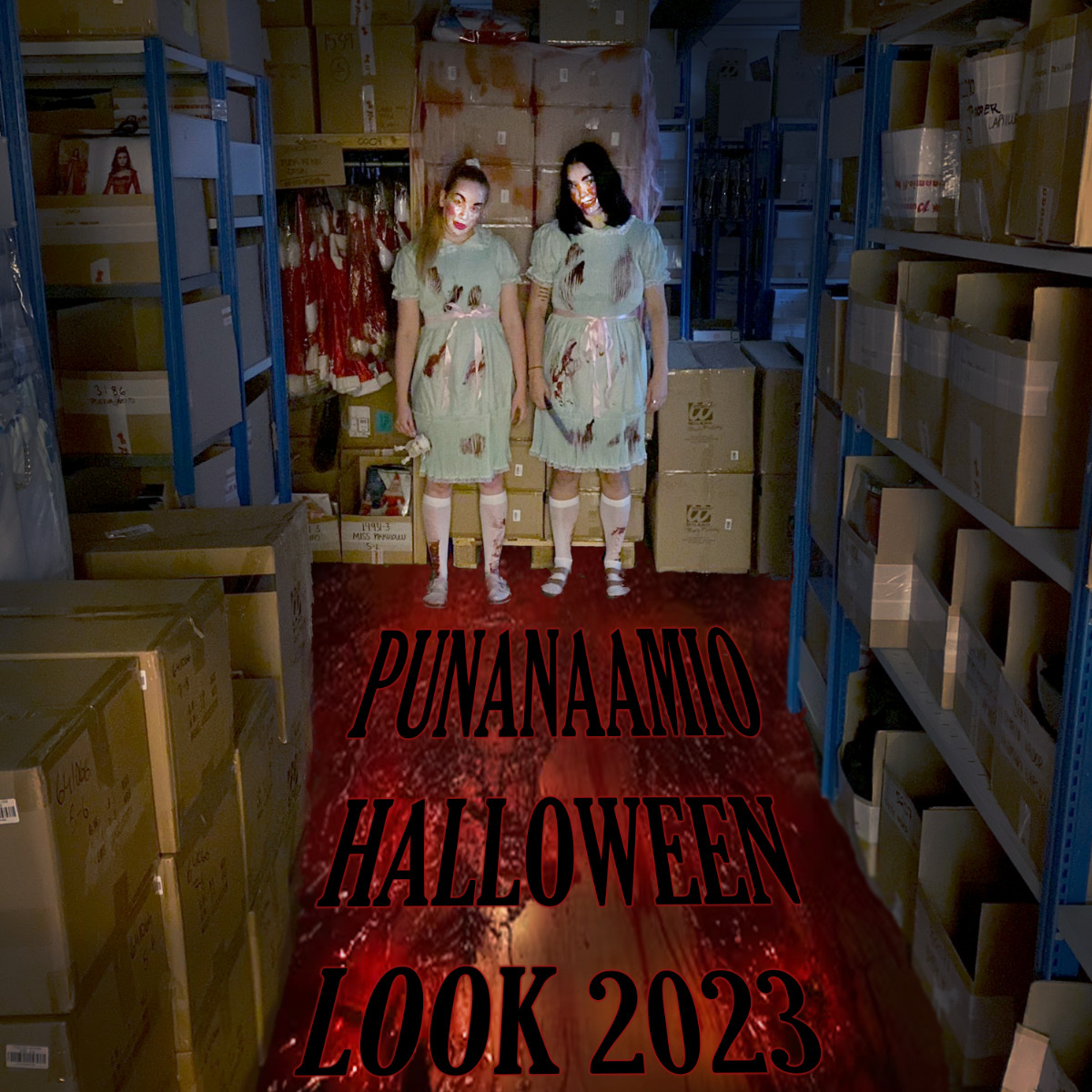 Punanaamio Halloween Look 2023